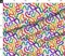 Various Fabrics by the Yard or Fat Quarter Watercolor Bright Abstract Pride Rainbow Colorful Month Squiggle Line Custom Printed Fabric by Spoonflower